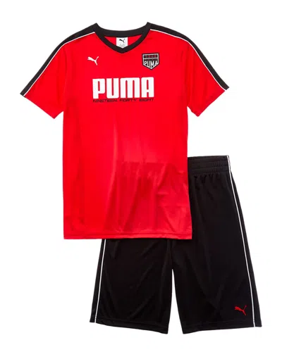 Puma Kids'  2pc T-shirt & Short Set In Red