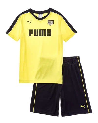 Puma Kids'  2pc T-shirt & Short Set In Yellow