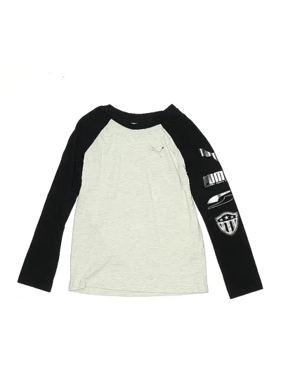Pre-owned Puma Kids' 3/4 Sleeve T-shirt In Silver