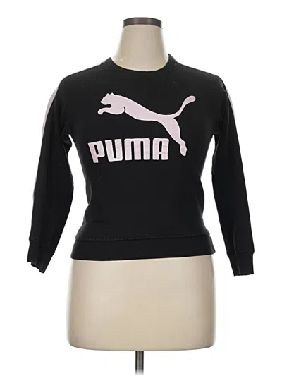 Pre-owned Puma 3/4 Sleeve T-shirt In Black