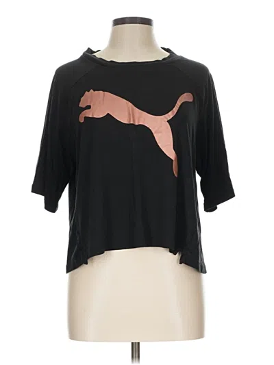 Pre-owned Puma 3/4 Sleeve T-shirt In Black