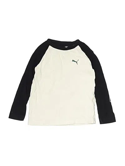 Pre-owned Puma Kids' 3/4 Sleeve T-shirt In Ivory