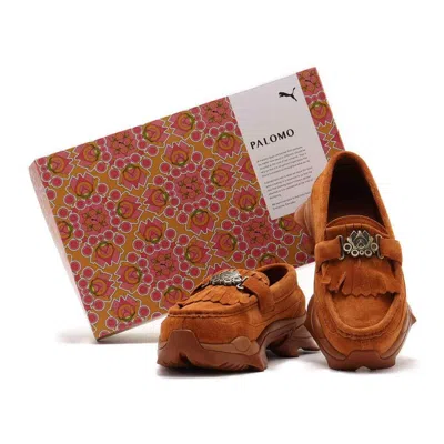 Pre-owned Puma 396816-01 Palomo Spain  Nitefox Loafer Teak (men's) In Brown
