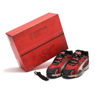Pre-owned Puma 402453-01 A$ap Rocky  Inhale Distr Black Red (men's)