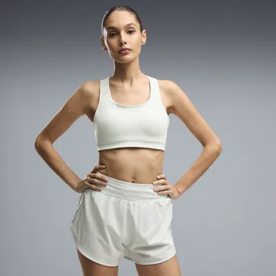 Puma 4keeps Run Women's Moisture Wicking, Mid Impact Sports Bra In Green