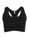 PUMA PUMA 4KEEPS SHAPELUXE SEAMLESS BRA WOMAN TOP BLACK SIZE L NYLON, ELASTANE, LYCRA