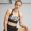 Puma 4keeps Tropical Aop Longline Bra In Black
