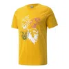 Puma 4th Quarter Short Sleeve T-shirt 'yellow' In Transparent