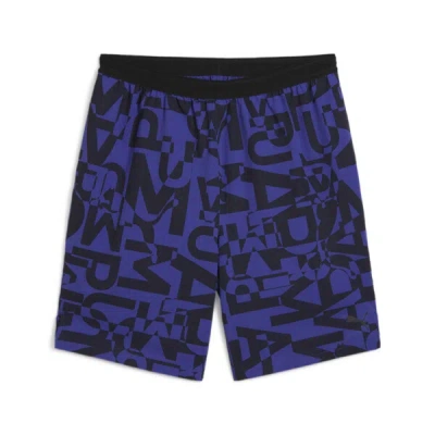 Puma 7" Graphic Stretch Woven Shorts Women In Lapis Lazuli