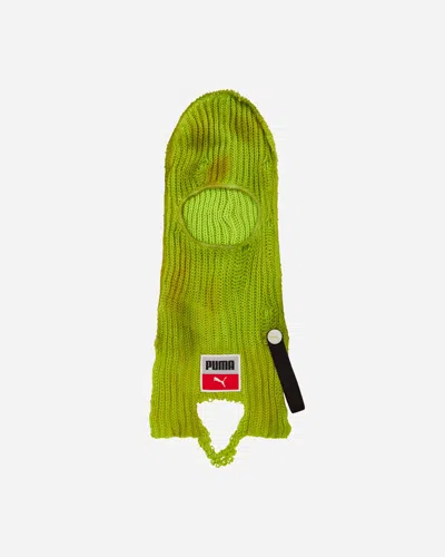 Puma A$ap Rocky Knitted Balaclava Lime Pow In Green