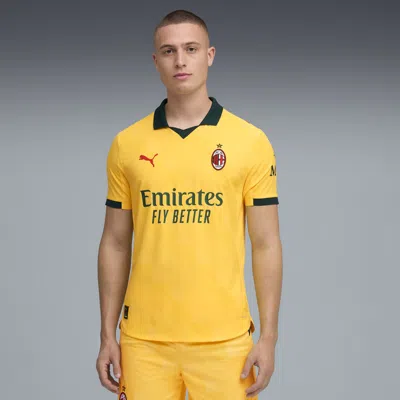Puma Ac Milan 25/26 Authentic Third Soccer Jersey Men In Yellow