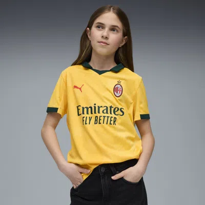 Puma Kids' Ac Milan 25/26 Replica Third Jersey Youth In Yellow