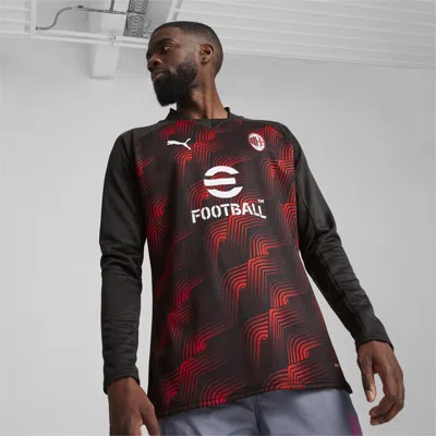 Puma Acm Prematch Ls Sweat Top In Black