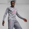 Puma Acm Prematch Ls Sweat Top In Gray