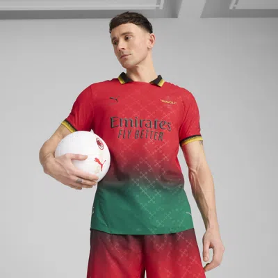 Puma Ac Milan X Off-white™ Authentic Men's Soccer Jersey In Red