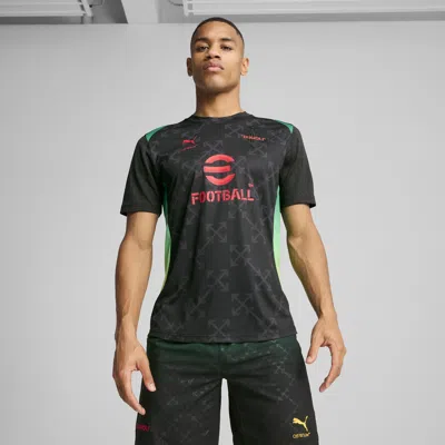 Puma Ac Milan X Off-white™ Men's Pre-match Jersey In Black