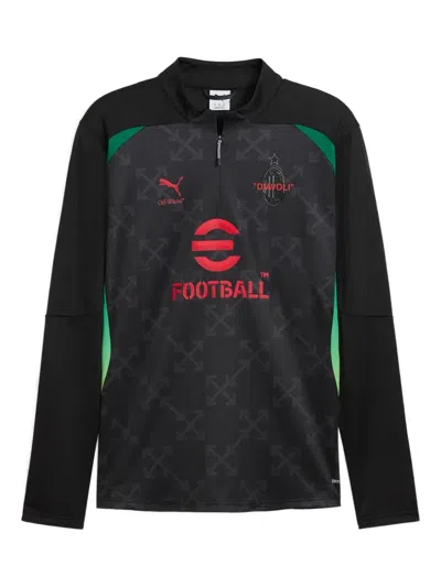 Puma Ac Milan X Off-white Pre-match Sweatshirt In Black