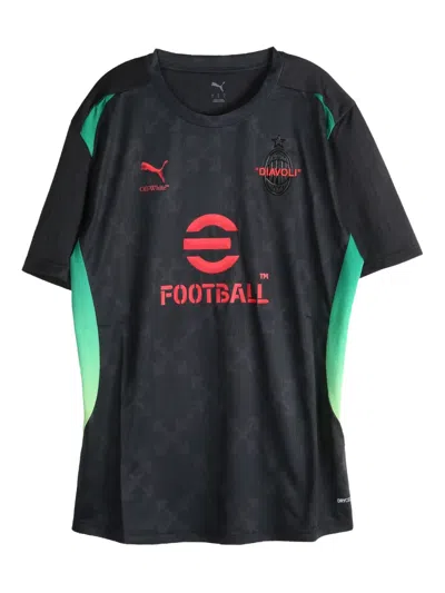 Puma Graphic Print Football Jersey In Black
