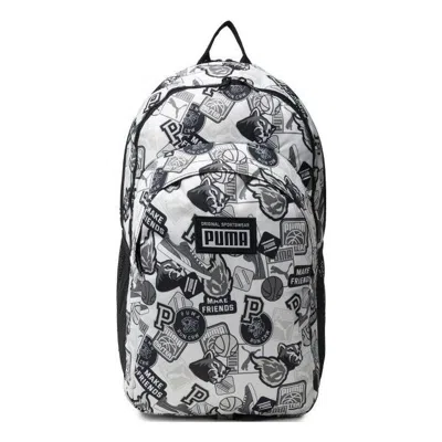 Puma Academy Backpack 'white Black Grey' In Multi