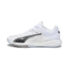 Puma Accelerate Nitro™ Sqd Court Shoes In White- Black-concrete Gray