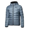 Puma Active Down Jacket 'grey Black' In Blue