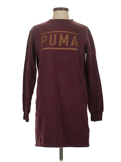 Pre-owned Puma Active Dress In Burgundy