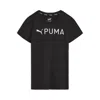 Puma Active Essentials Big Kids' Moisture Wicking T-shirt In Black