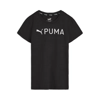 Puma Active Essentials Big Kids' Moisture Wicking T-shirt In Black