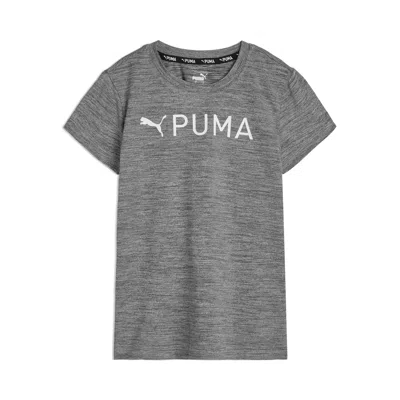 Puma Active Essentials Big Kids' Moisture Wicking T-shirt In Gray