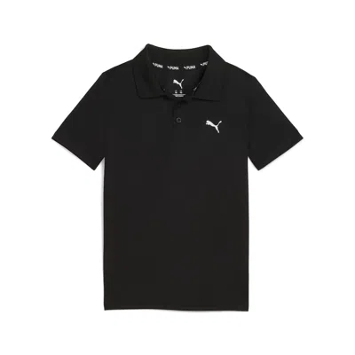 Puma Active Essentials Big Kids' Polo Shirt In Black