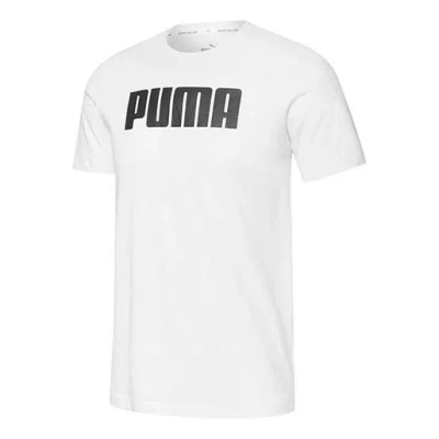 Puma Active Logo T-shirt 'white'