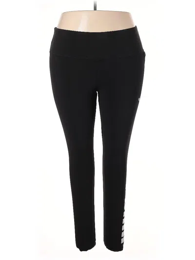 Pre-owned Puma Active Pants In Black