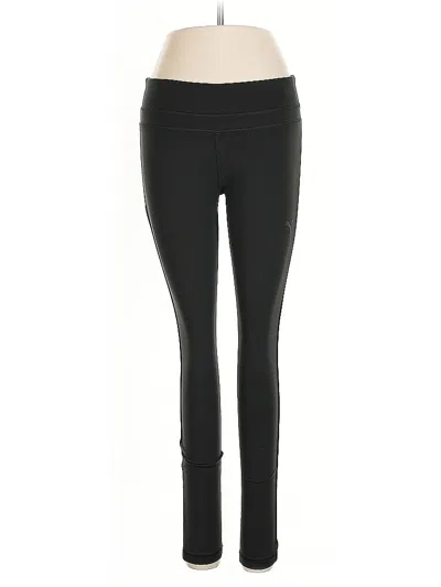 Pre-owned Puma Active Pants In Black