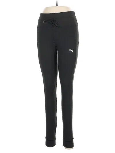 Pre-owned Puma Active Pants In Black