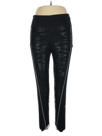 Pre-owned Puma Active Pants In Black