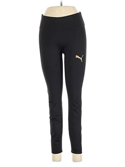 Pre-owned Puma Active Pants In Black