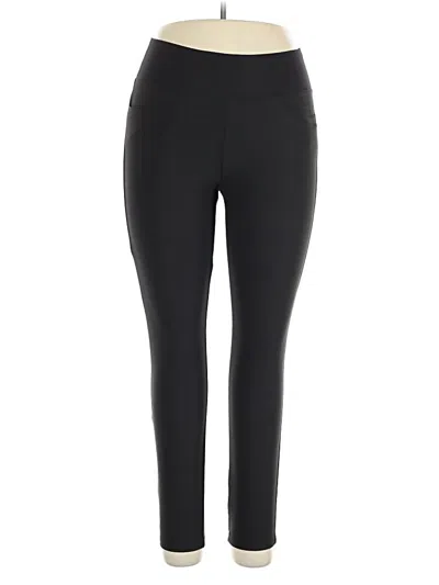 Pre-owned Puma Active Pants In Black