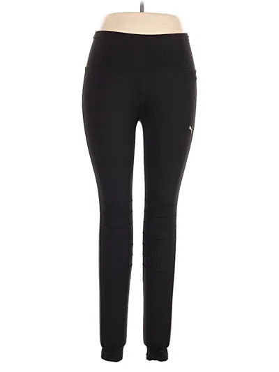 Pre-owned Puma Active Pants In Black