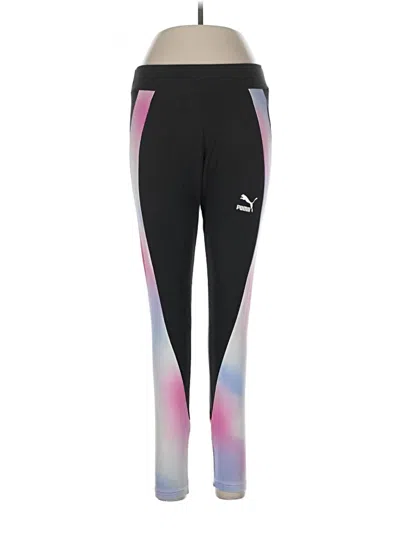 Pre-owned Puma Active Pants In Black