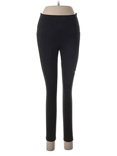 Pre-owned Puma Active Pants In Black