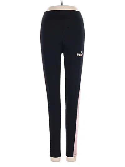 Pre-owned Puma Active Pants In Black