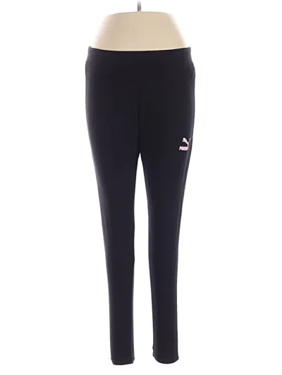 Pre-owned Puma Active Pants In Black
