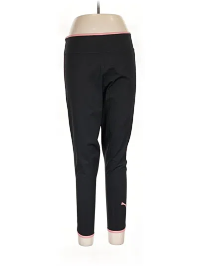 Pre-owned Puma Active Pants In Black