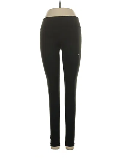 Pre-owned Puma Active Pants In Black