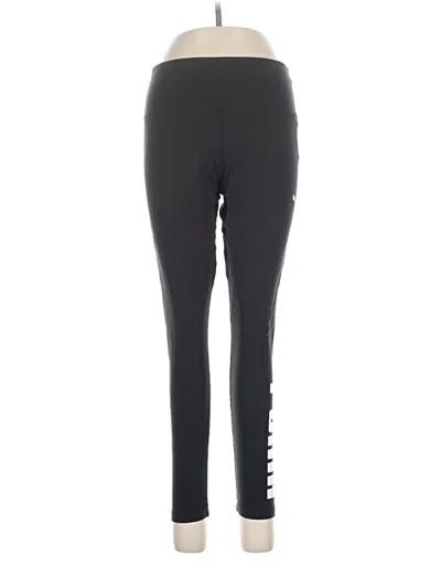Pre-owned Puma Active Pants In Black