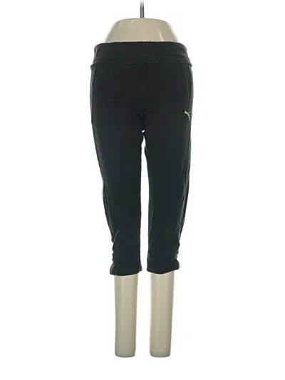 Pre-owned Puma Active Pants In Black