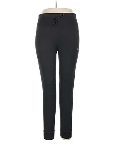 Pre-owned Puma Active Pants In Black