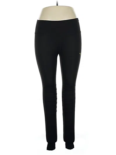 Pre-owned Puma Active Pants In Black