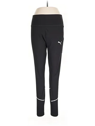 Pre-owned Puma Active Pants In Black