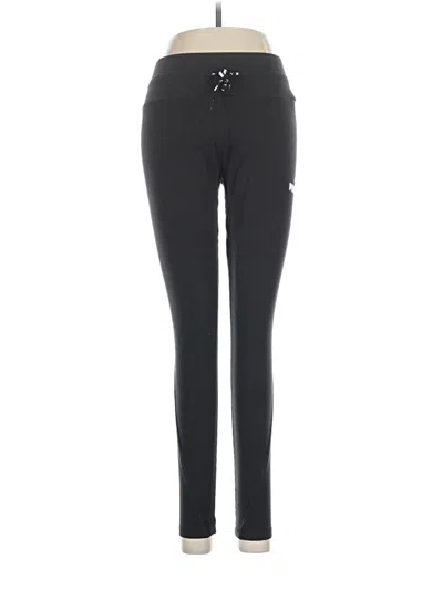 Pre-owned Puma Active Pants In Black